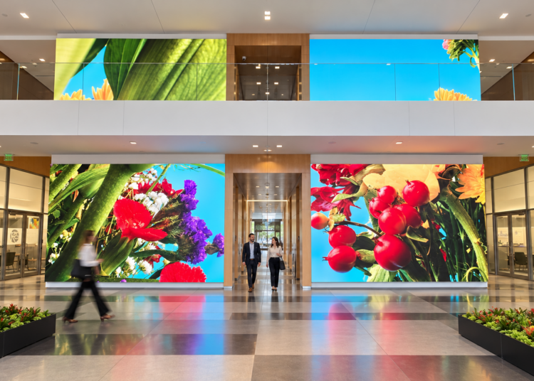 OAP-Vibrant Floral Atrium Lobby